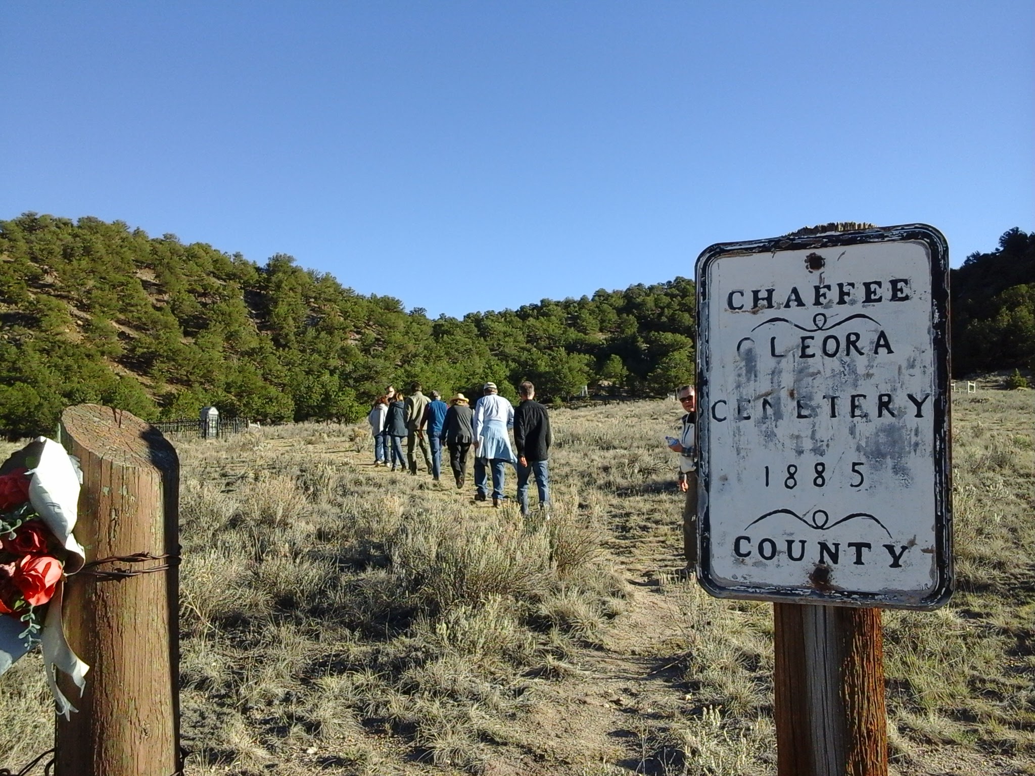 Salida walking tour at the Cleora Cemetery, on the National Register of Historic Places